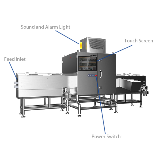 X-ray inspection machine for canned and bottled products X-ray inspection machine for canned and bottled products