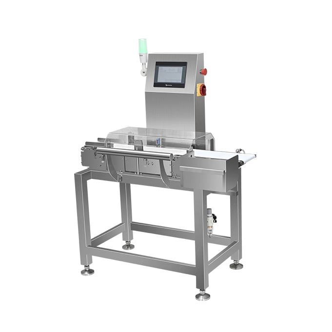 Checkweigher with Downward Air Blow Rejection
