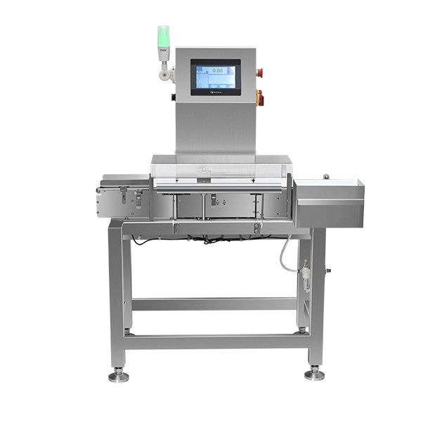 Checkweigher with Downward Air Blow Rejection