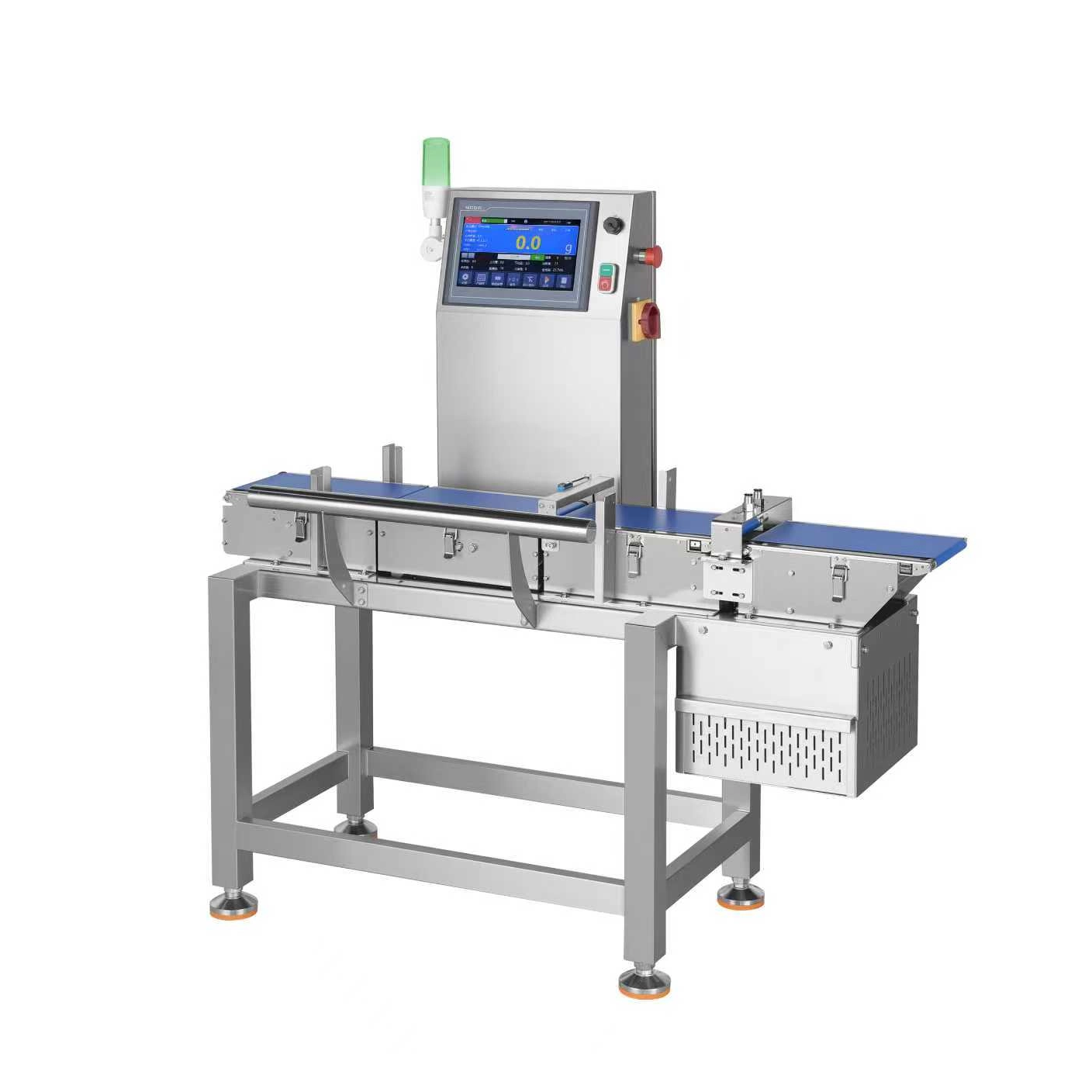 Checkweigher with Downward Air Blow Rejection