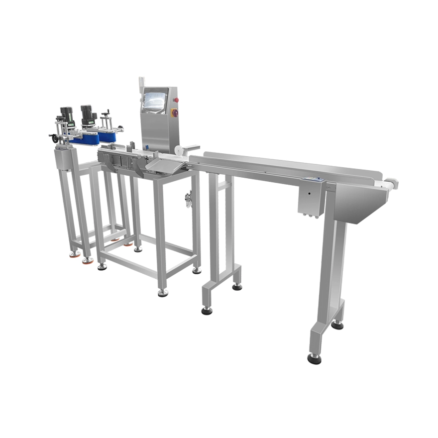 Checkweigher for Bottles with Clamping Mechanism 
