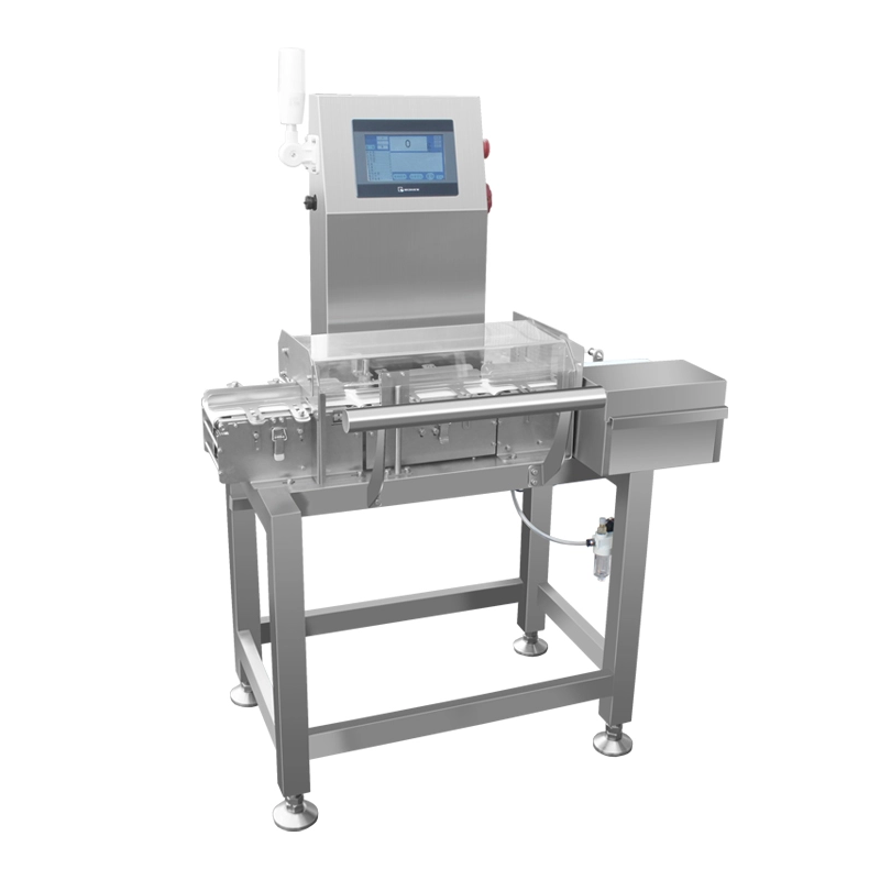 Checkweigher with Downward Air Blow Rejection