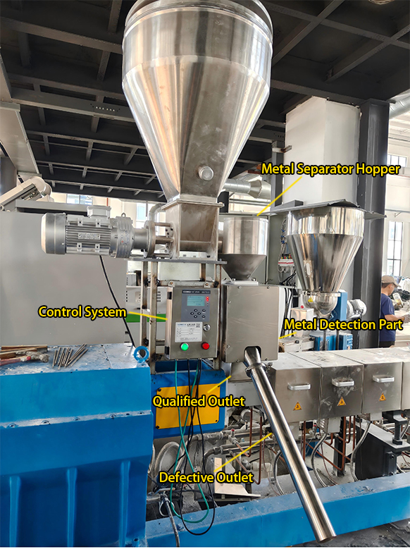 On-site photos of the metal separator installation