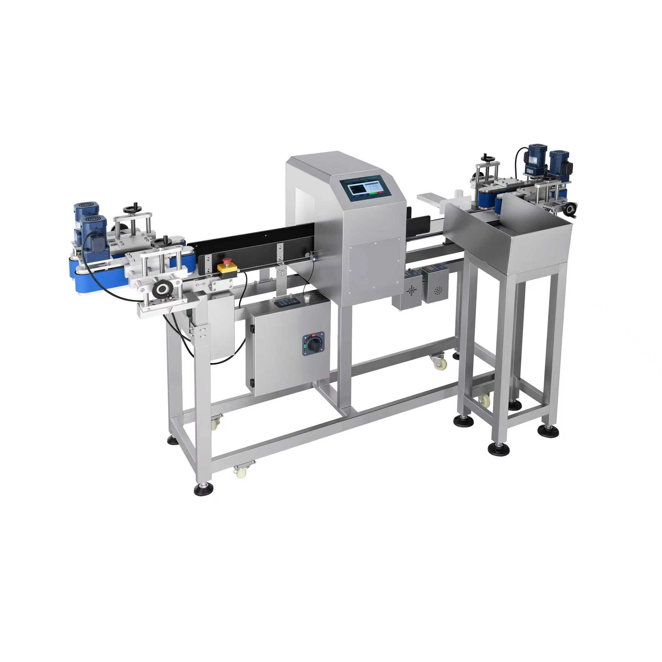 Meatl Detector with Clamping Mechanism for Bottles