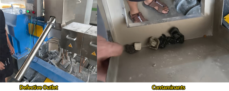 defective oulet and contaminants 