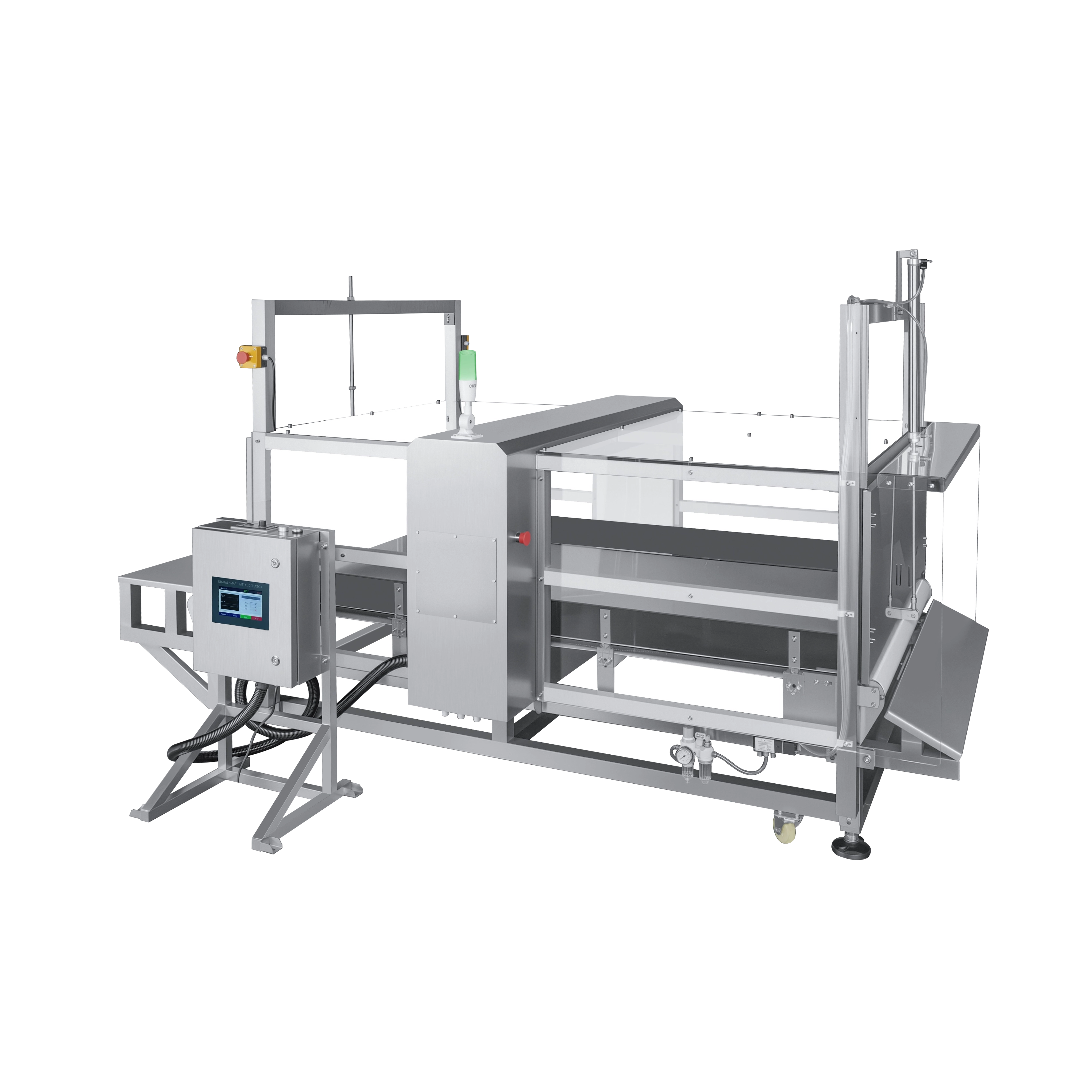 Metal Detector with Four-Transparent Covers for Electronic Products