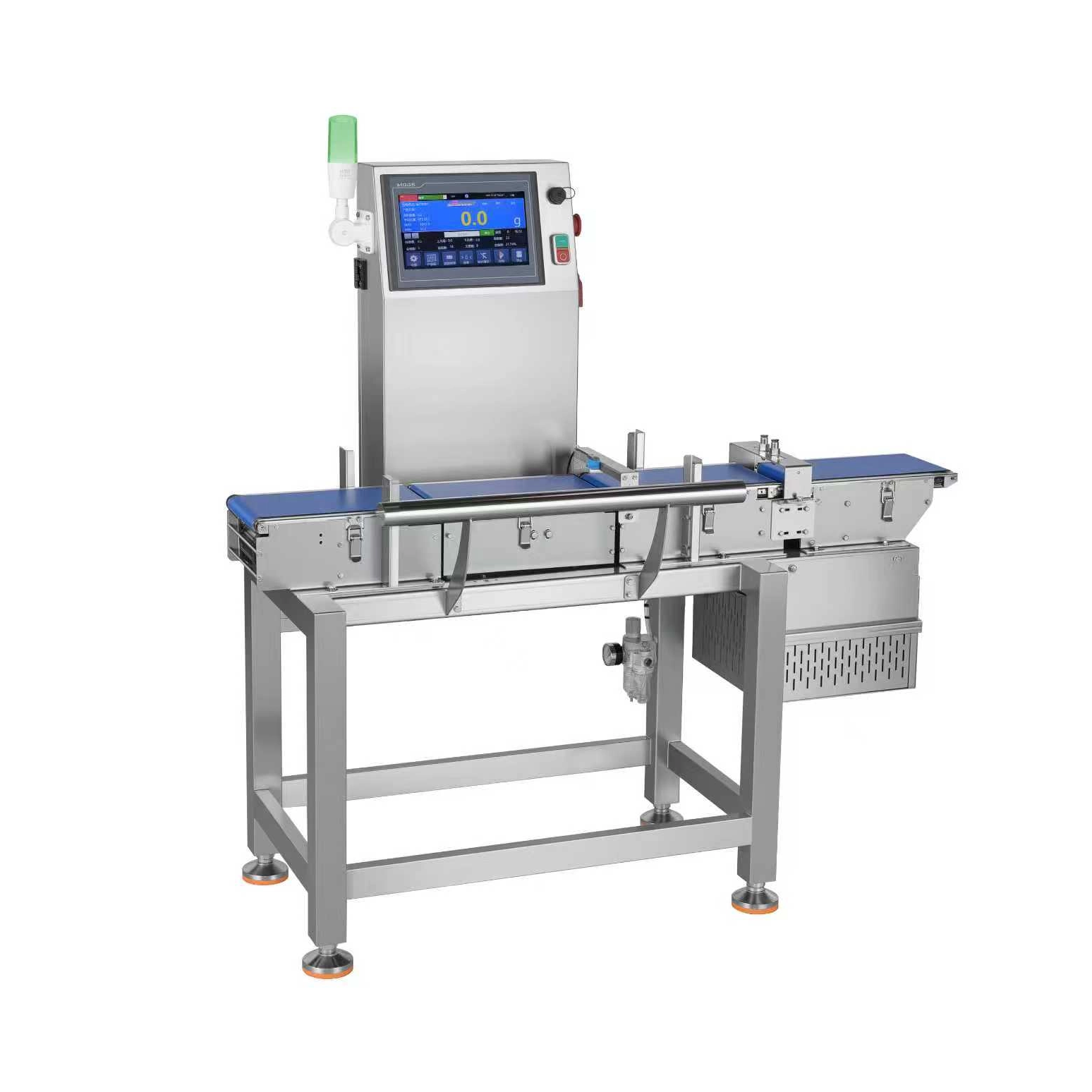 Checkweigher with Downward Air Blow Rejection