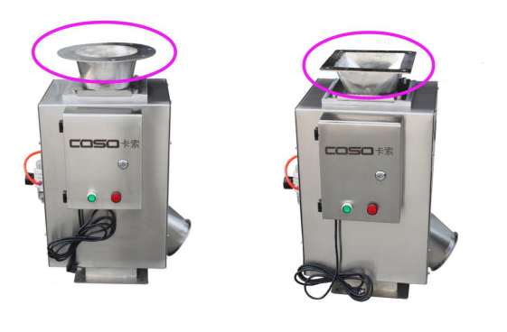 Customizable flange connection for industrial metal separator